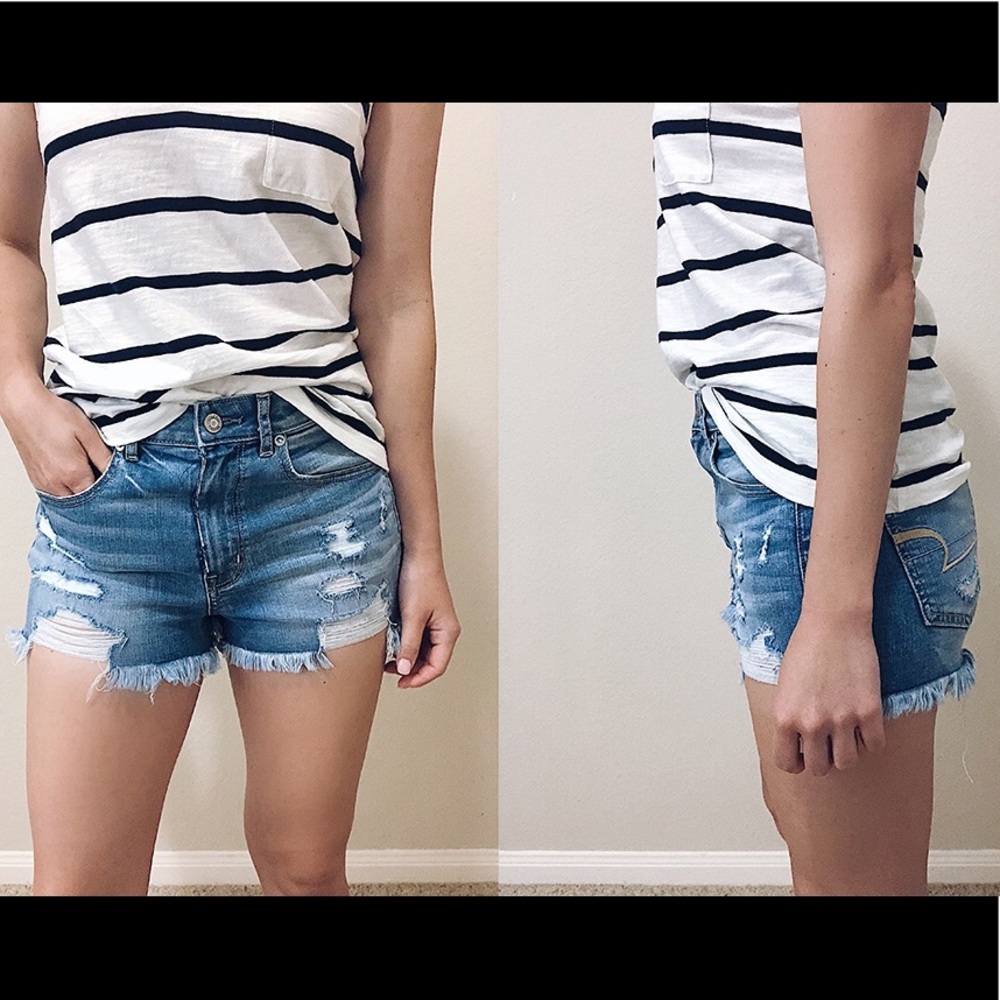 AE Denim X Super High-Waisted Short Short